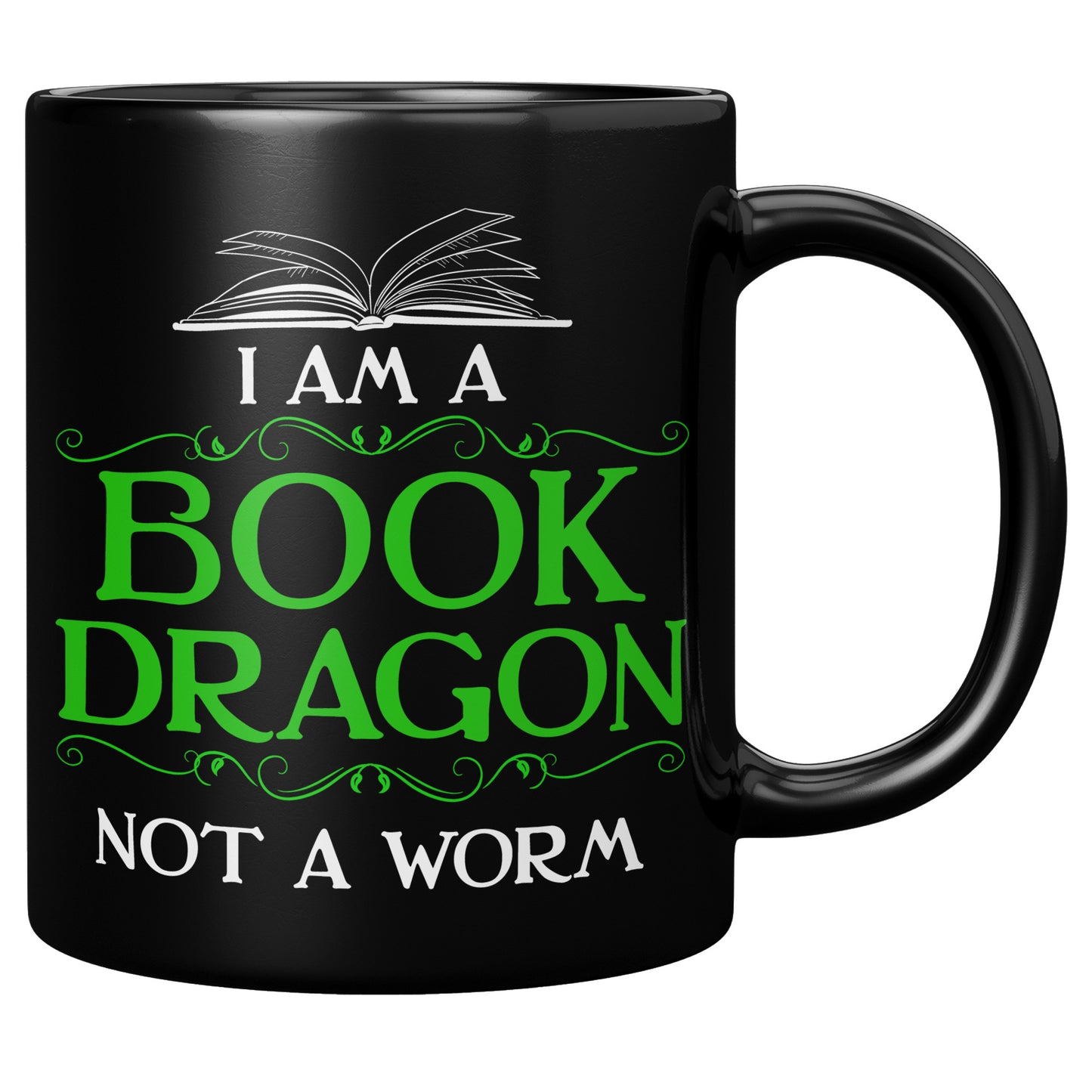 I Am A Book Dragon Not A Worm | Mug