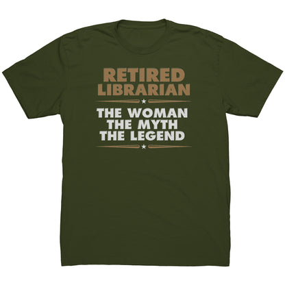 Retired Librarian. The Woman The Myth The Legend | Men's T-Shirt